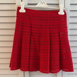 Sandro Paris Elegant Red Skirt